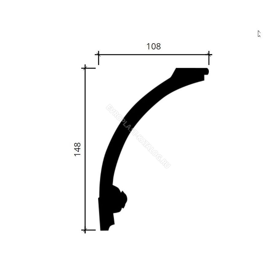 Карниз 1.50.170 Европласт