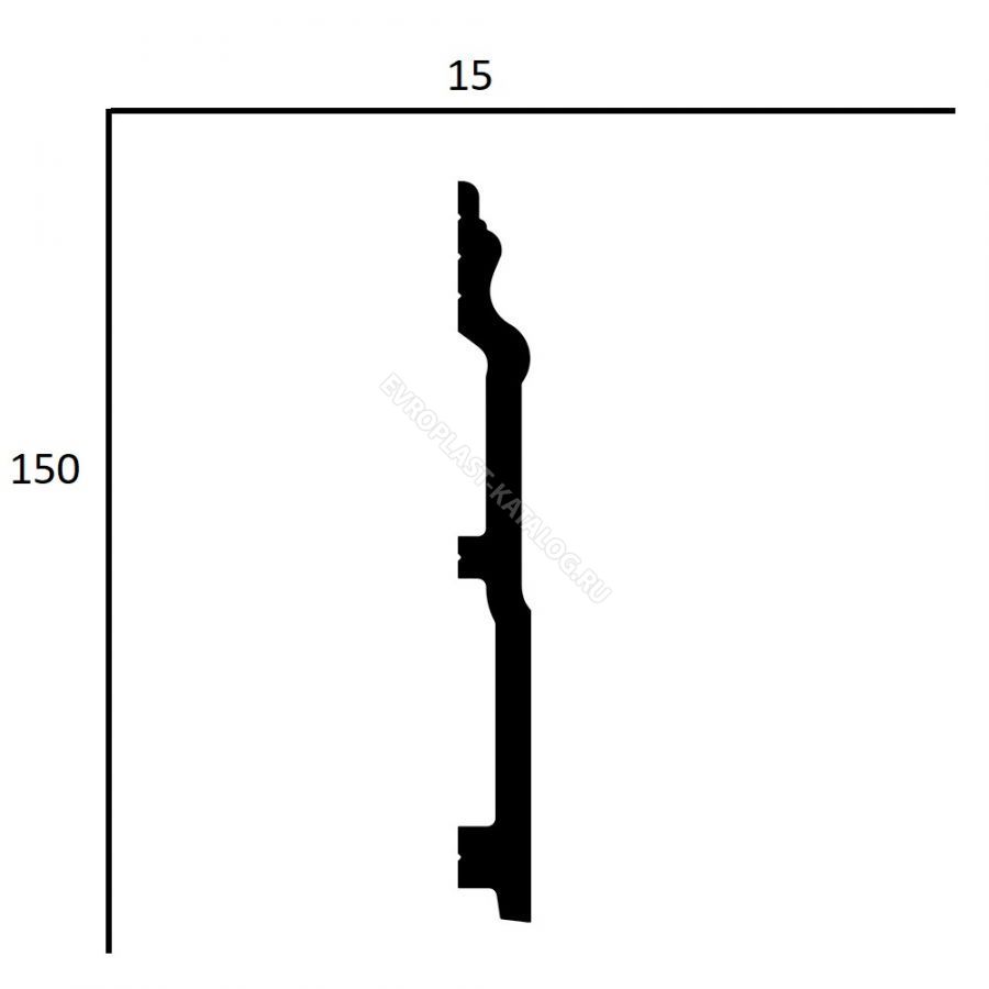 Плинтус напольный 6.53.114 - размер